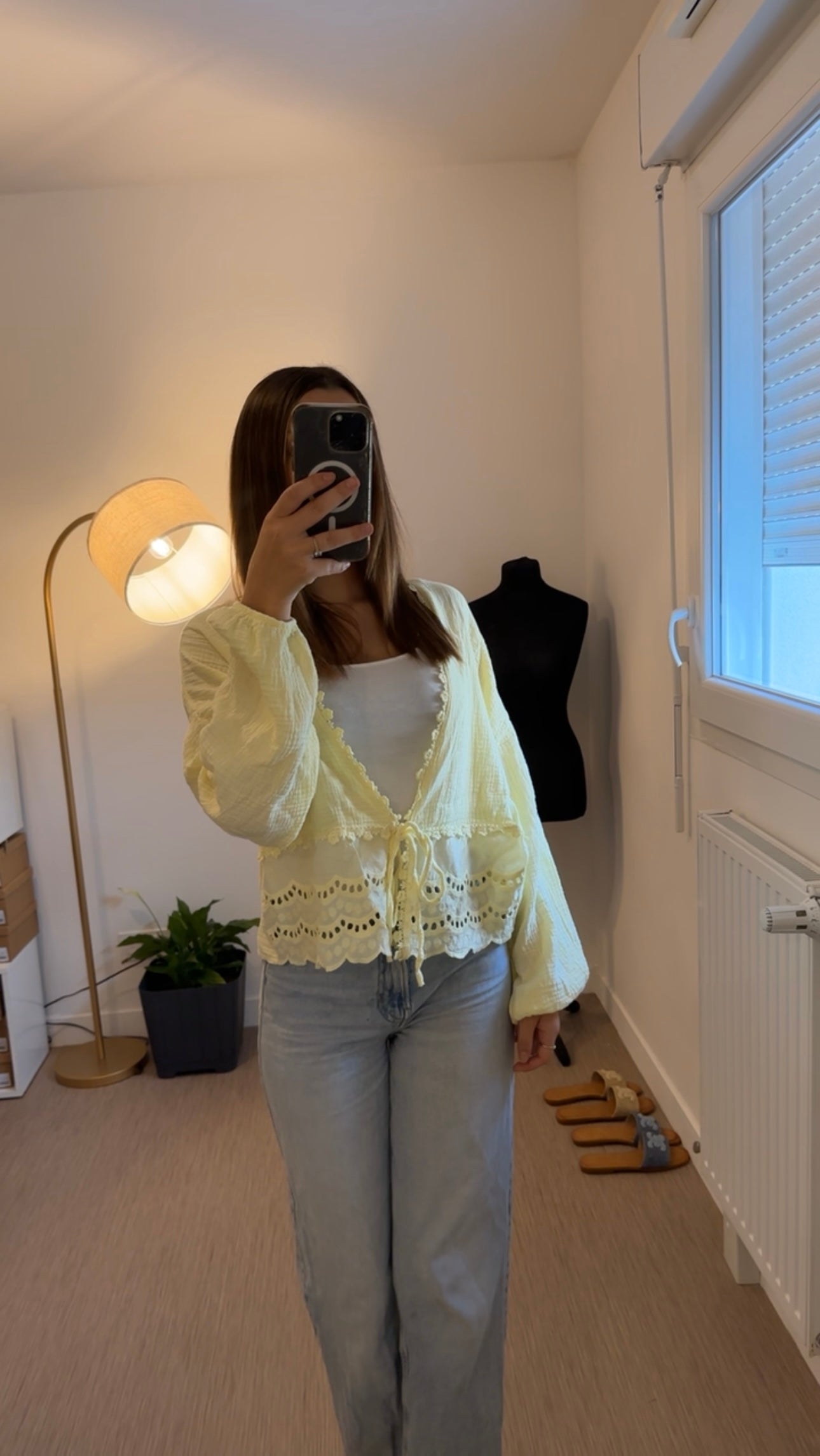 Chemise jaune nour