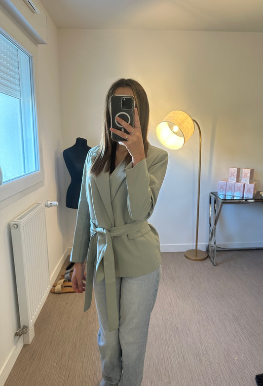 Blazer kaki émeraude