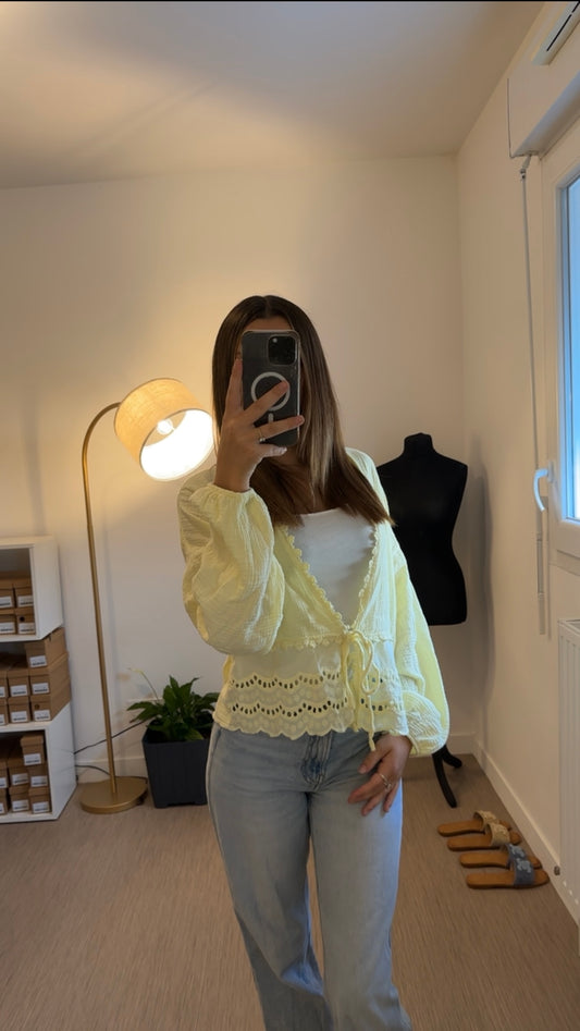 Chemise jaune nour