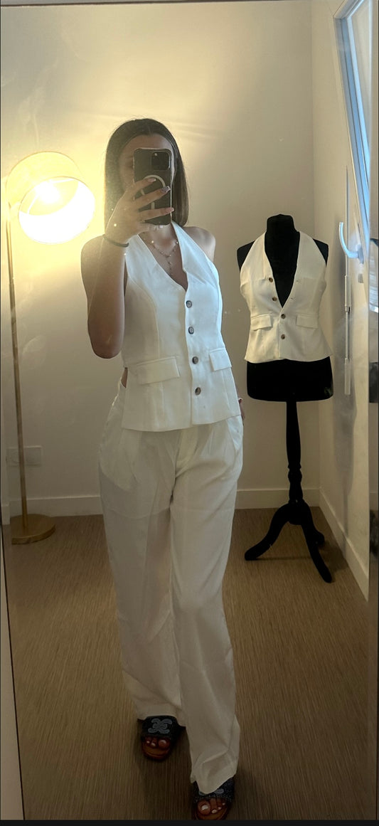 Ensemble blanc dos nu Jasmine